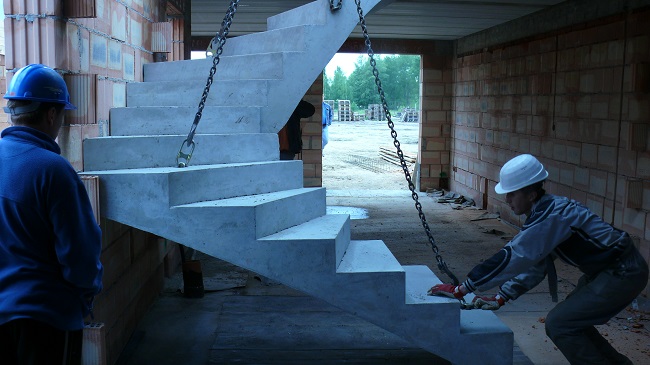 Výroba a montáž betoných schodišť